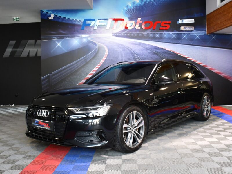 Audi A6 S-Line 50 TDI 3.0 V6 286 Quattro GPS Virtual Bang Olufsen Pré Sense Hayon Attelage Clim 4Zones Éclairage Ambiance ACC JA 19