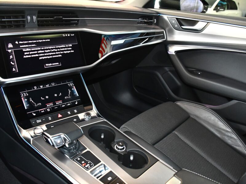Audi A6 S-Line 50 TDI 3.0 V6 286 Quattro GPS Virtual Bang Olufsen Pré Sense Hayon Attelage Clim 4Zones Éclairage Ambiance ACC JA 19