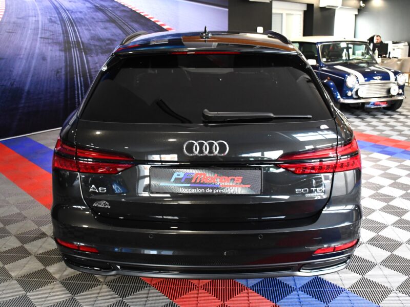 Audi A6 S-Line 50 TDI 3.0 V6 286 Quattro GPS Virtual Bang Olufsen Pré Sense Hayon Attelage Clim 4Zones Éclairage Ambiance ACC JA 19