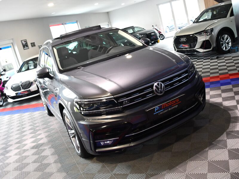 Volkswagen Tiguan R-Line Carat 2.0 TDI 150 DSG 4Motion GPS Virtual TO ACC Caméra Ergo Parc Assist Front Lane Side JA 19