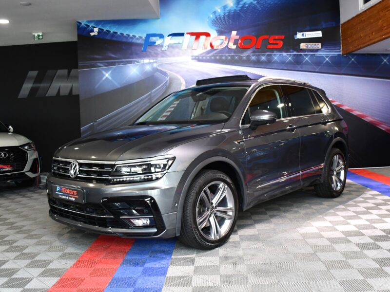 Volkswagen Tiguan R-Line Carat 2.0 TDI 150 DSG 4Motion GPS Virtual TO ACC Caméra Ergo Parc Assist Front Lane Side JA 19