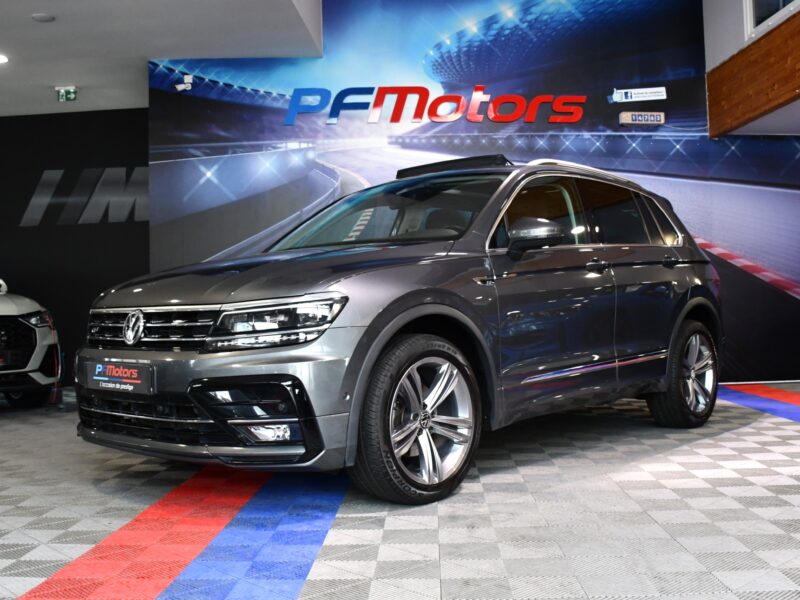 Volkswagen Tiguan R-Line Carat 2.0 TDI 150 DSG 4Motion GPS Virtual TO ACC Caméra Ergo Parc Assist Front Lane Side JA 19