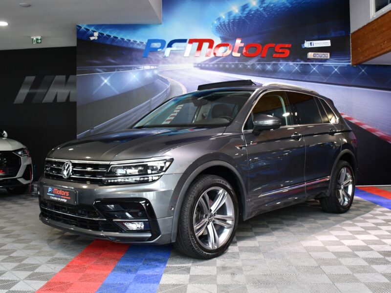 Volkswagen Tiguan R-Line Carat 2.0 TDI 150 DSG 4Motion GPS Virtual TO ACC Caméra Ergo Parc Assist Front Lane Side JA 19