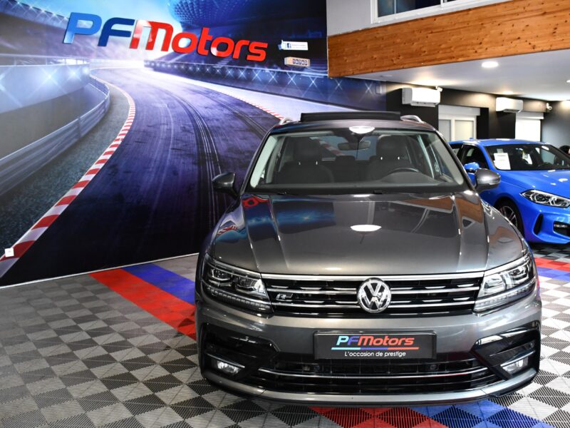 Volkswagen Tiguan R-Line Carat 2.0 TDI 150 DSG 4Motion GPS Virtual TO ACC Caméra Ergo Parc Assist Front Lane Side JA 19