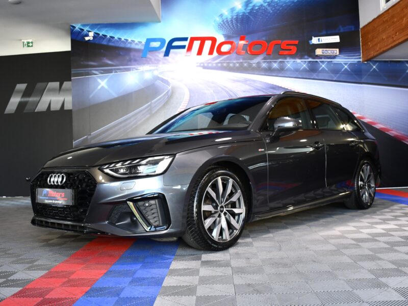 Audi A4 Avant S-Line 35 TFSI 150 BVA GPS Virtual Caméra Lane Hayon Pré Sense Volant Chauffant JA 18 PAS DE MALUS