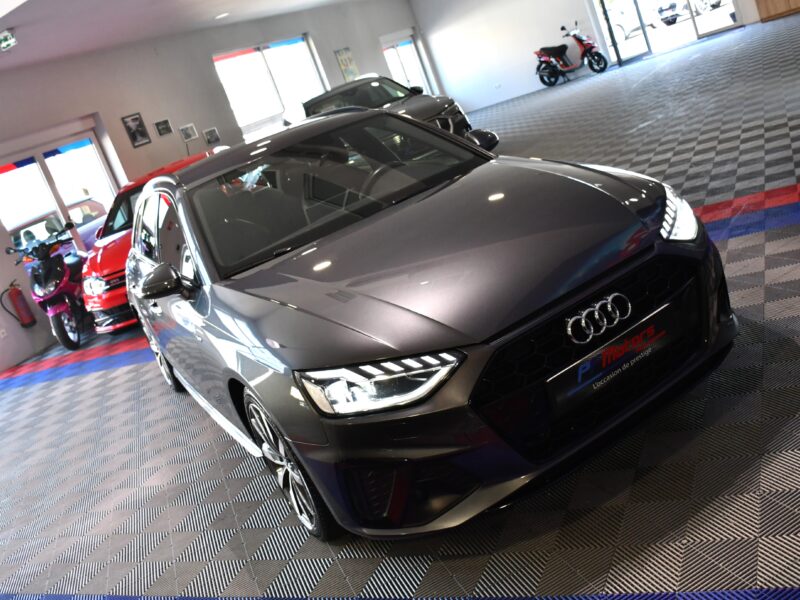 Audi A4 Avant S-Line 35 TFSI 150 BVA GPS Virtual Caméra Lane Hayon Pré Sense Volant Chauffant JA 18 PAS DE MALUS