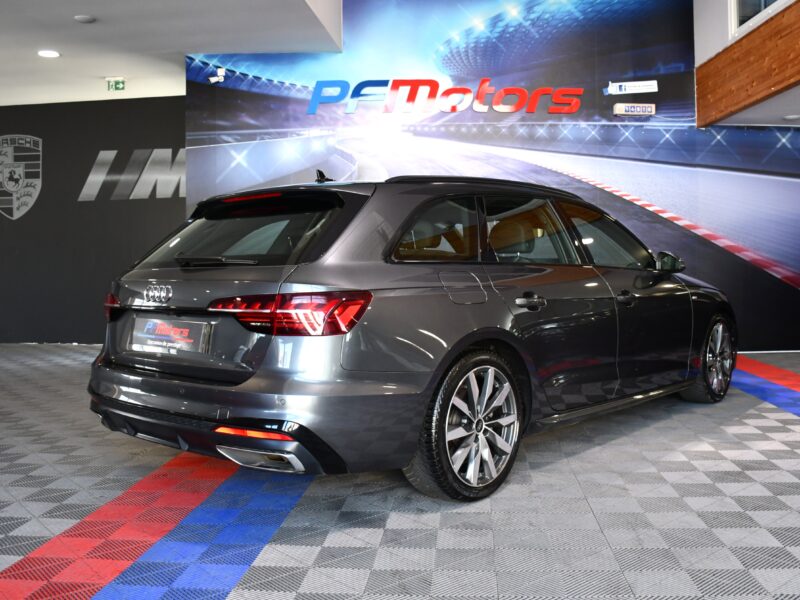 Audi A4 Avant S-Line 35 TFSI 150 BVA GPS Virtual Caméra Lane Hayon Pré Sense Volant Chauffant JA 18 PAS DE MALUS