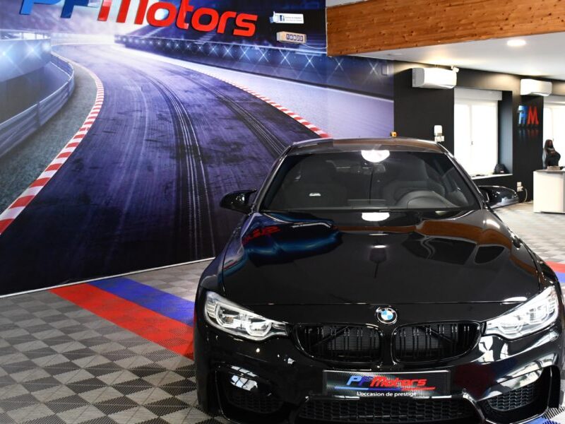 BMW M4 Coupé 3.0 431 DKG GPS Harman Kardon LED Semi Cuir électrique Mode Sport + Toit Carbone JA 19