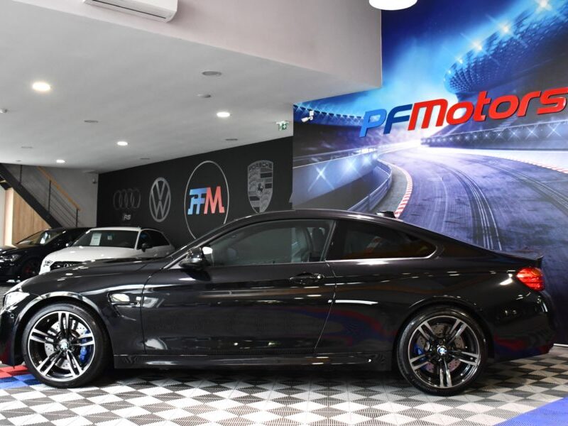 BMW M4 Coupé 3.0 431 DKG GPS Harman Kardon LED Semi Cuir électrique Mode Sport + Toit Carbone JA 19