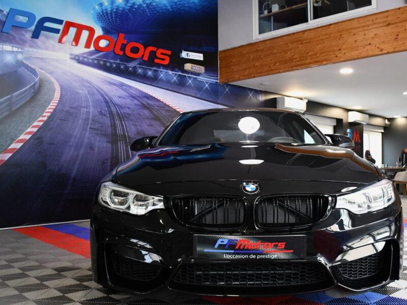 BMW M4 Coupé 3.0 431 DKG GPS Harman Kardon LED Semi Cuir électrique Mode Sport + Toit Carbone JA 19