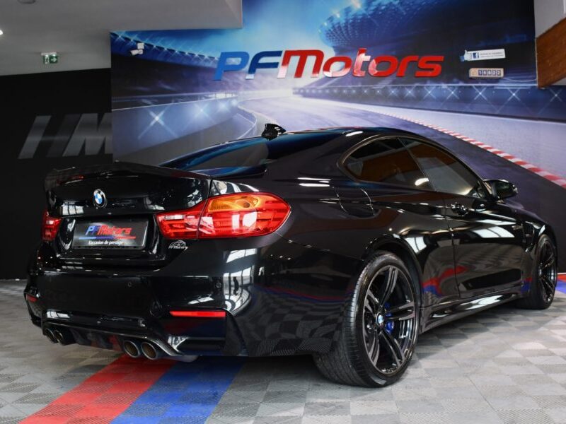 BMW M4 Coupé 3.0 431 DKG GPS Harman Kardon LED Semi Cuir électrique Mode Sport + Toit Carbone JA 19