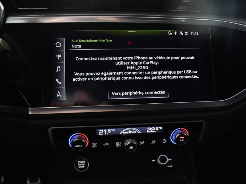 Audi Q3 Sportback S-Line 35 TDI 150 S-Tronic GPS Virtual Hayon Pré Sense Car Play Caméra Lane Efficience JA 19