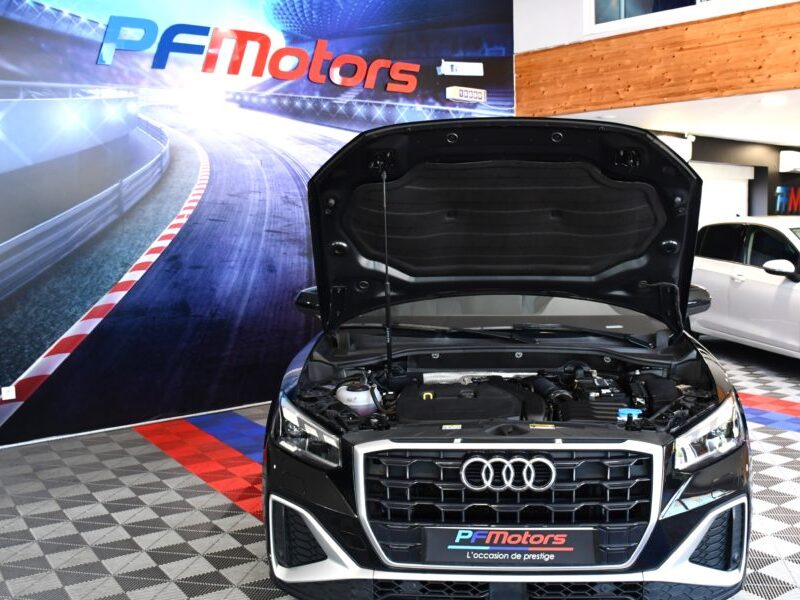 Audi Q2 S-Line Design Luxe 35 TFSI 150 S-Tronic GPS Virtual Cuir Hayon Pré Sense Induction Caméra JA 17