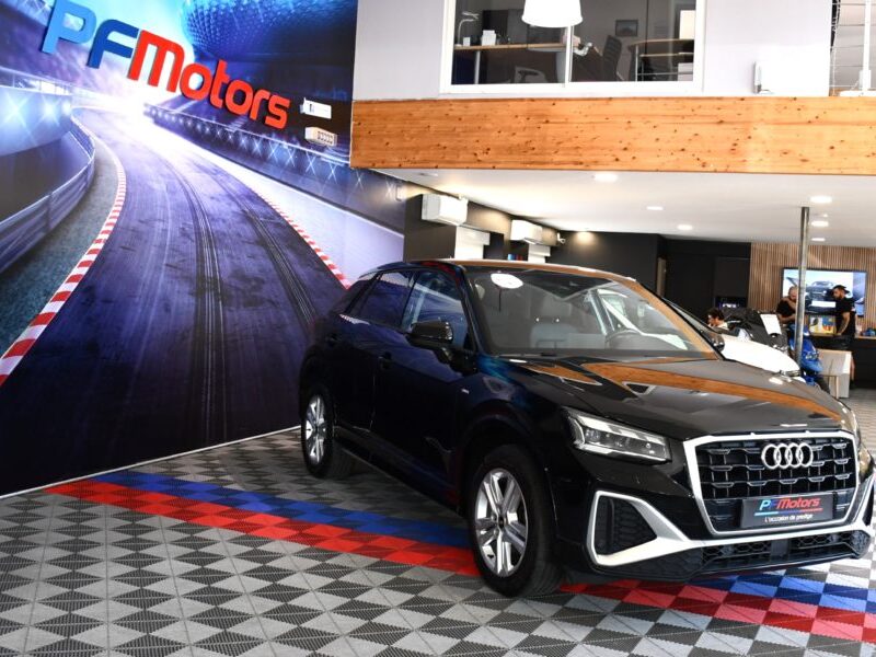 Audi Q2 S-Line Design Luxe 35 TFSI 150 S-Tronic GPS Virtual Cuir Hayon Pré Sense Induction Caméra JA 17