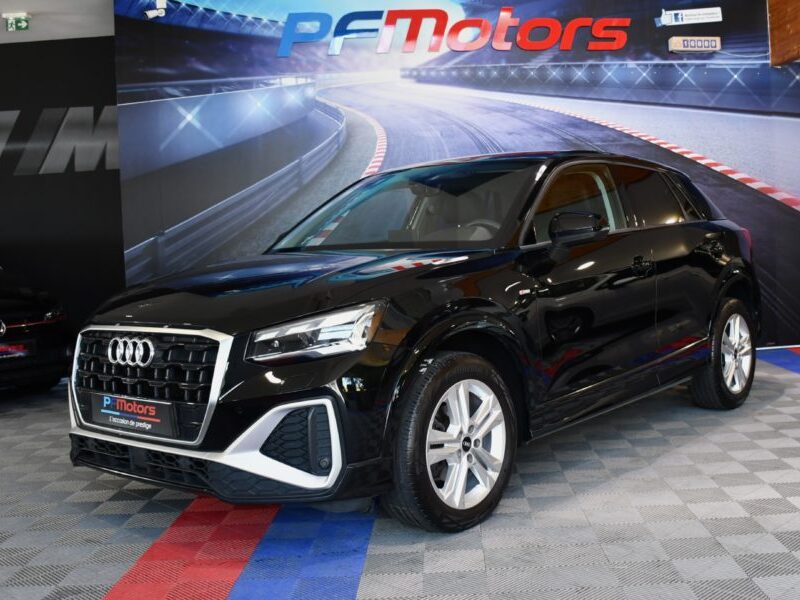 Audi Q2 S-Line Design Luxe 35 TFSI 150 S-Tronic GPS Virtual Cuir Hayon Pré Sense Induction Caméra JA 17