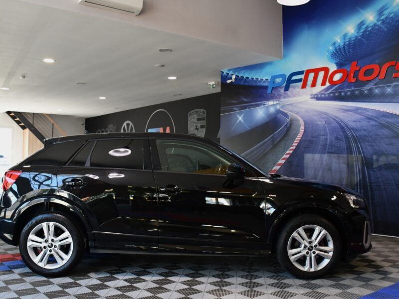 Audi Q2 S-Line Design Luxe 35 TFSI 150 S-Tronic GPS Virtual Cuir Hayon Pré Sense Induction Caméra JA 17