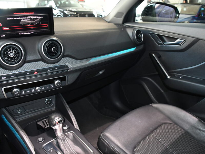 Audi Q2 S-Line 35 TDI 150 S-Tronic GPS Virtual TO Hayon ACC Caméra Pré Sense Lane JA 18