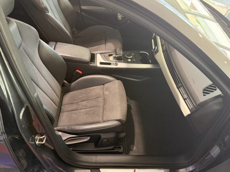 Audi A4 Avant S-Line 40 TDI 190 GPS BVA Virtual TO Caméra Attelage Cuir Alcantara pré sense regulateur Clim tri LED Hayon Car Play JA 19