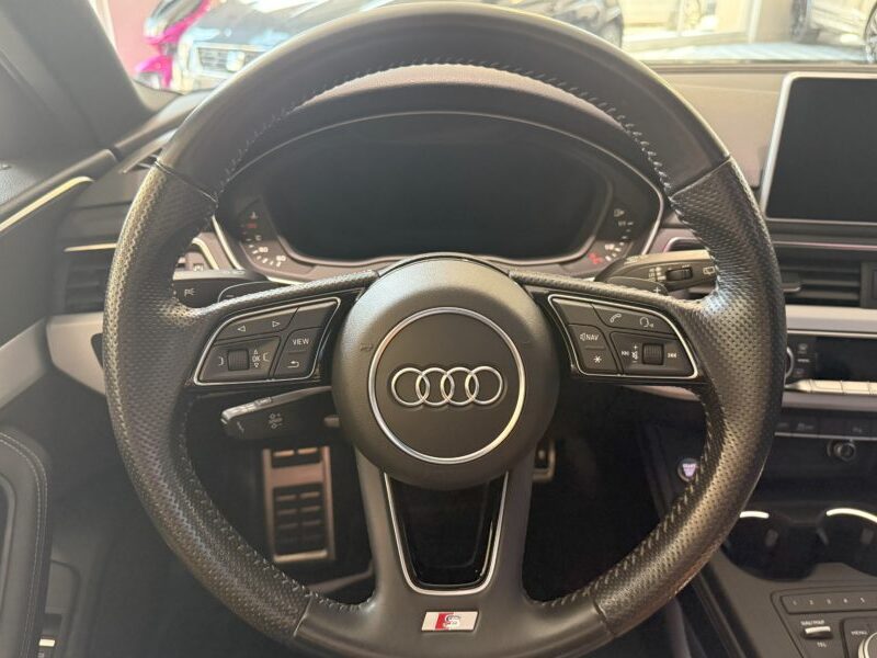 Audi A4 Avant S-Line 40 TDI 190 GPS BVA Virtual TO Caméra Attelage Cuir Alcantara pré sense regulateur Clim tri LED Hayon Car Play JA 19