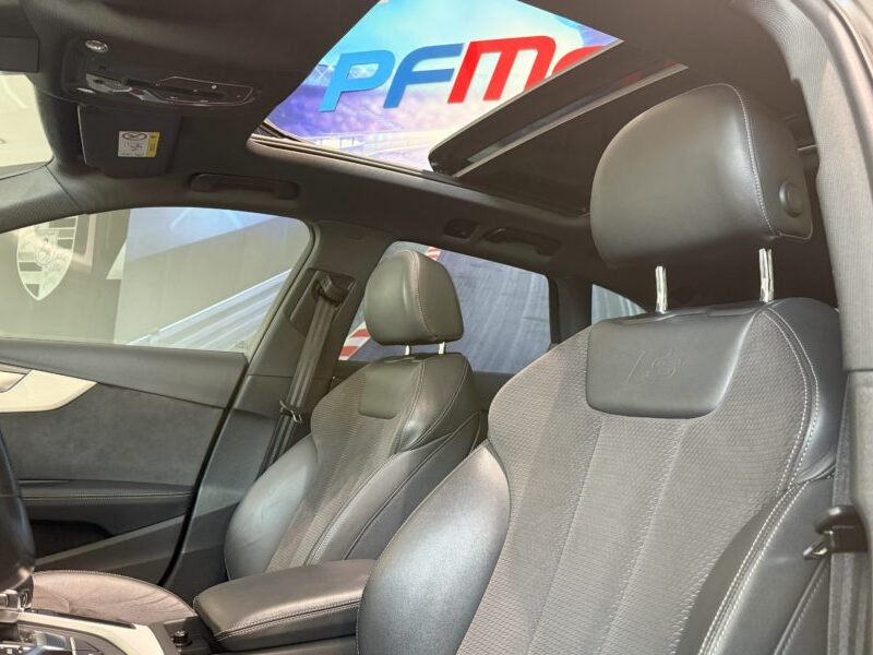 Audi A4 Avant S-Line 40 TDI 190 GPS BVA Virtual TO Caméra Attelage Cuir Alcantara pré sense regulateur Clim tri LED Hayon Car Play JA 19