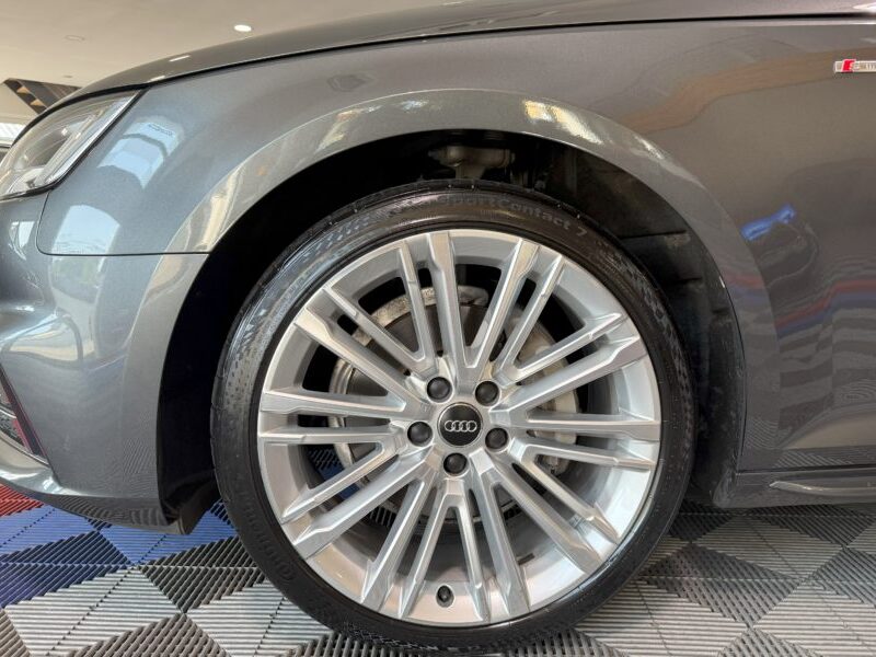 Audi A4 Avant S-Line 40 TDI 190 GPS BVA Virtual TO Caméra Attelage Cuir Alcantara pré sense regulateur Clim tri LED Hayon Car Play JA 19