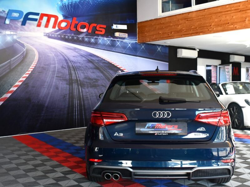 Audi A3 Sportback S-Line Ambition Luxe 35 TDI 150 S-Tronic GPS Virtual Attelage Car Play Pré Sense ACC Induction JA 18