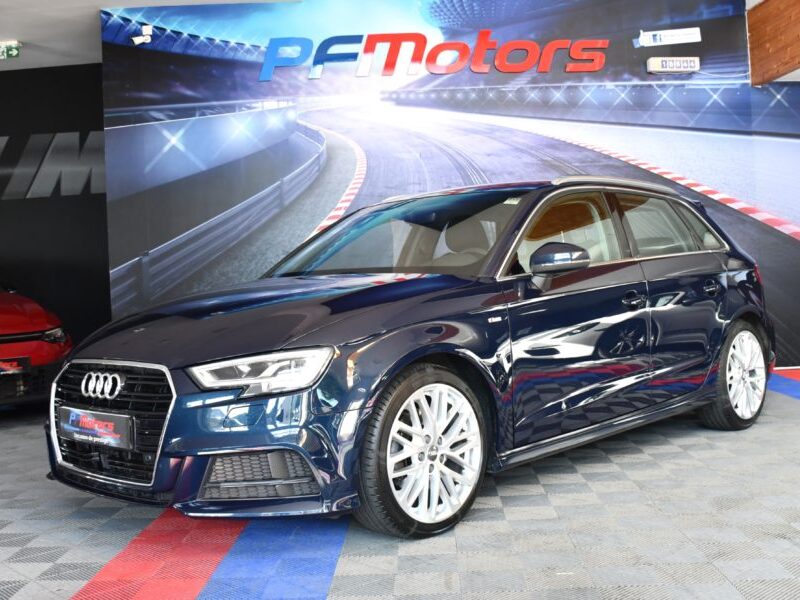 Audi A3 Sportback S-Line Ambition Luxe 35 TDI 150 S-Tronic GPS Virtual Attelage Car Play Pré Sense ACC Induction JA 18