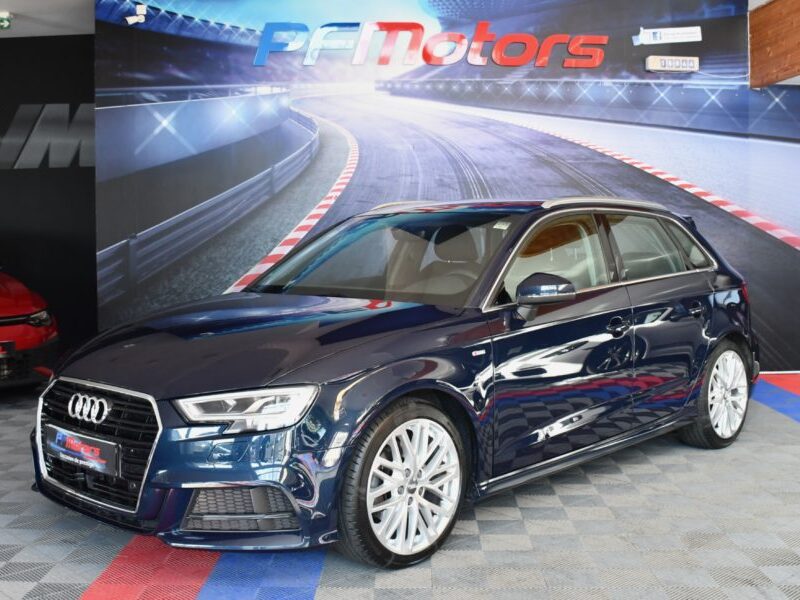 Audi A3 Sportback S-Line Ambition Luxe 35 TDI 150 S-Tronic GPS Virtual Attelage Car Play Pré Sense ACC Induction JA 18