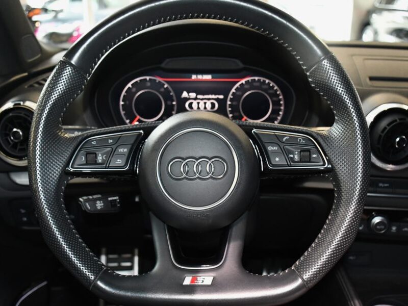 Audi A3 Berline S-Line 40 TDI 184 Quattro S-Tronic GPS Virtual Cuir Baquet Keyless TO Bang Olufsen Magnétic Ride JA 19