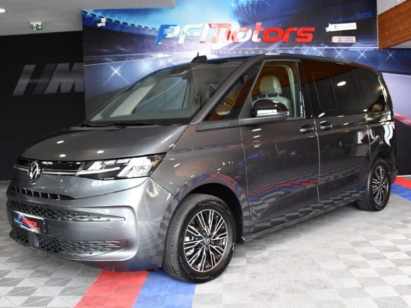 Volkswagen T7 Multivan 1.4 eHybrid 218 DSG Court Car Play Toit Pano Alcantara Front Lane Mode Fenêtre Latérales JA 17