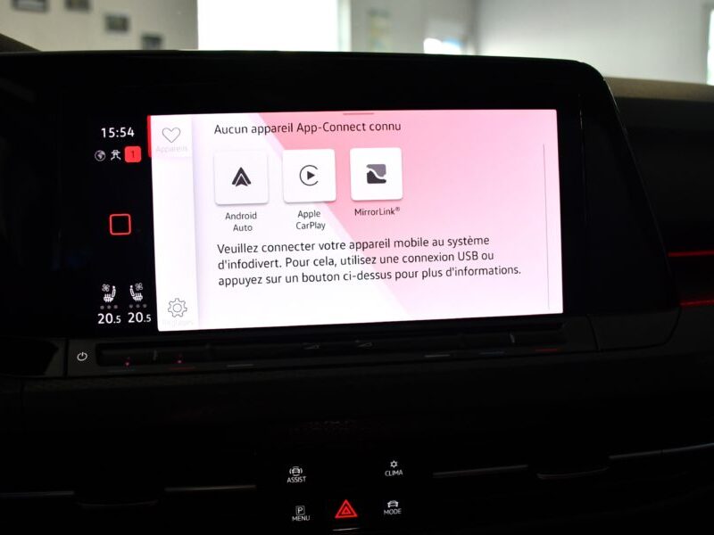 Volkswagen Golf 8 GTI Clubsport 2.0 TSI 300 DSG GPS Virtual Front Harman Cuir TO IQ Light Mode Spécial Tête Haute JA 19 R