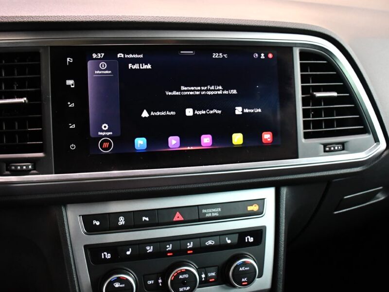 Séat Ateca FR 1.5 TSI 150 DSG GPS Virtual Lane Front Car Play Attelage ACC DCC Volant Chauffant JA 18