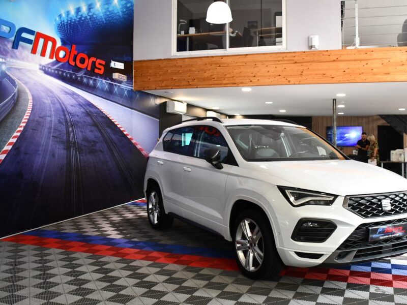 Séat Ateca FR 1.5 TSI 150 DSG GPS Virtual Lane Front Car Play Attelage ACC DCC Volant Chauffant JA 18
