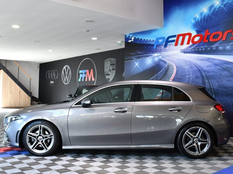 Mercedes Benz Classe A 200 AMG Line 150 BVA GPS M-Bux Caméra AV + AR Burmester Freinage Mode Car Play JA 18