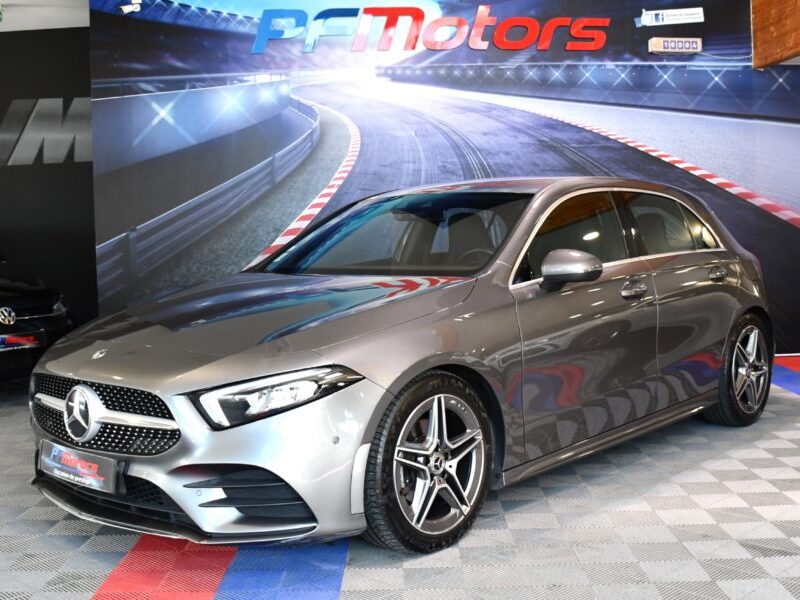 Mercedes Benz Classe A 200 AMG Line 150 BVA GPS M-Bux Caméra AV + AR Burmester Freinage Mode Car Play JA 18