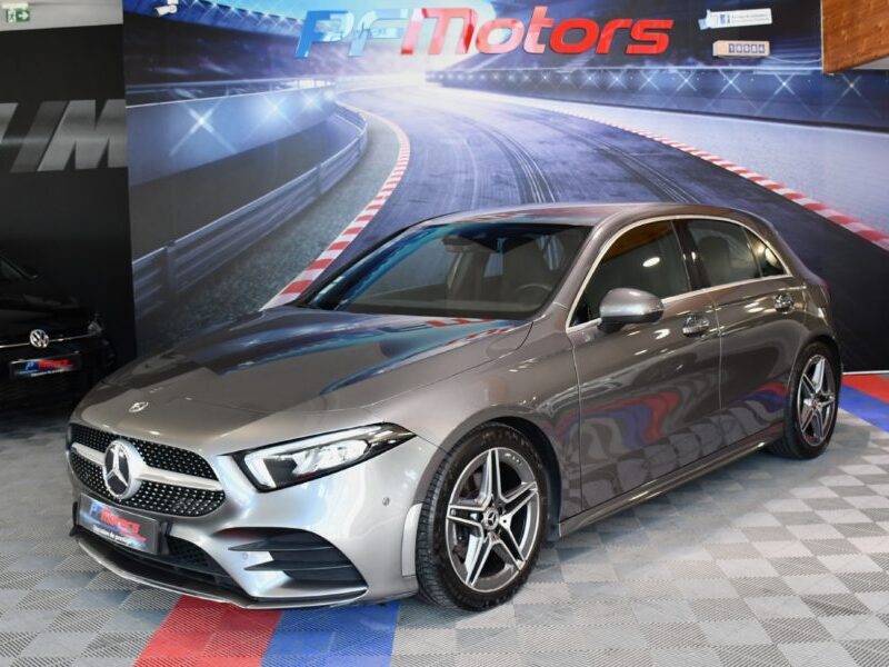 Mercedes Benz Classe A 200 AMG Line 150 BVA GPS M-Bux Caméra AV + AR Burmester Freinage Mode Car Play JA 18