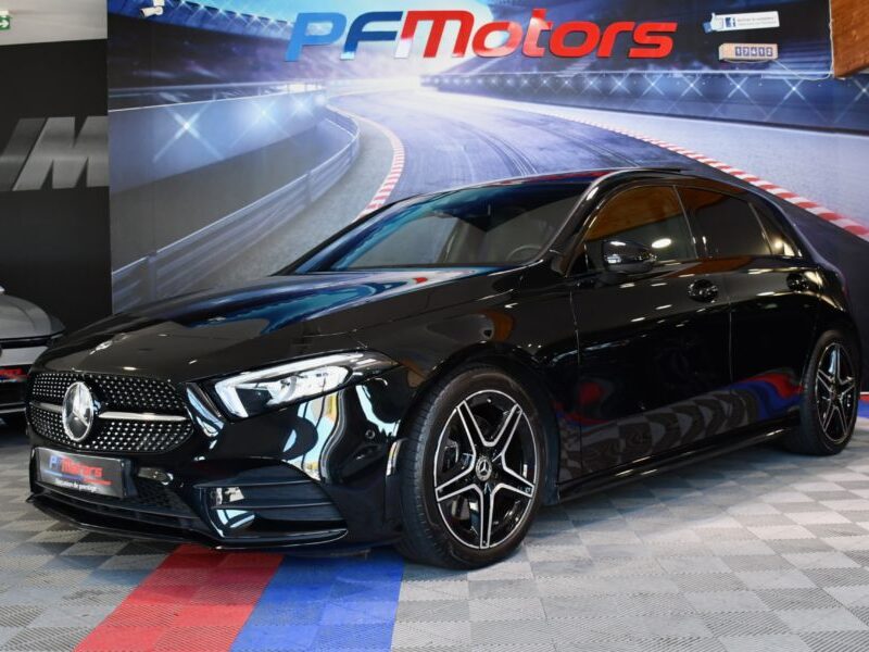 Mercedes Benz Classe A 220 AMG Line BVA GPS Pro TO M-Bux Lumière D’ambiance LED Car Play Caméra Freinage JA 18