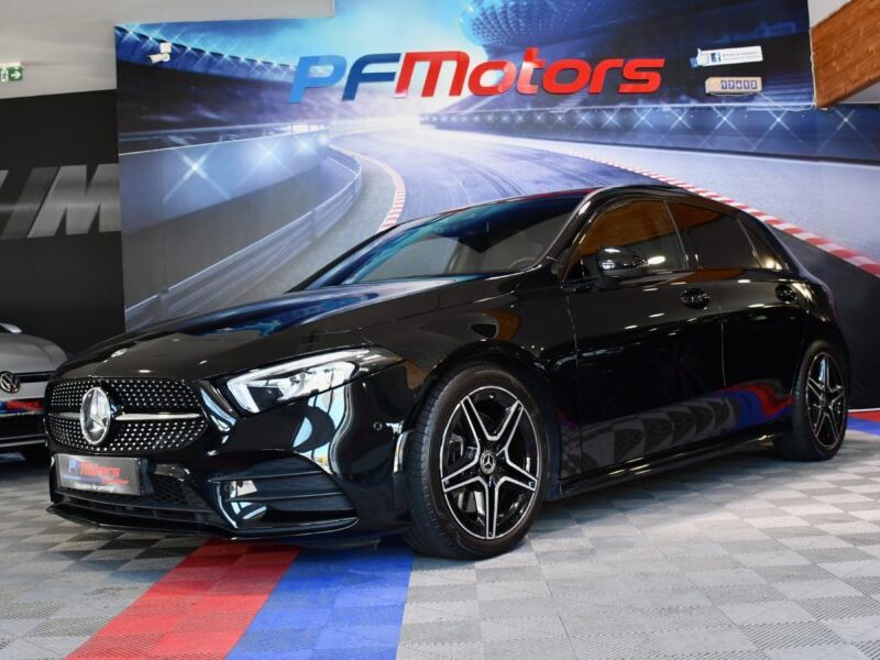 Mercedes Benz Classe A 220 AMG Line BVA GPS Pro TO M-Bux Lumière D’ambiance LED Car Play Caméra Freinage JA 18