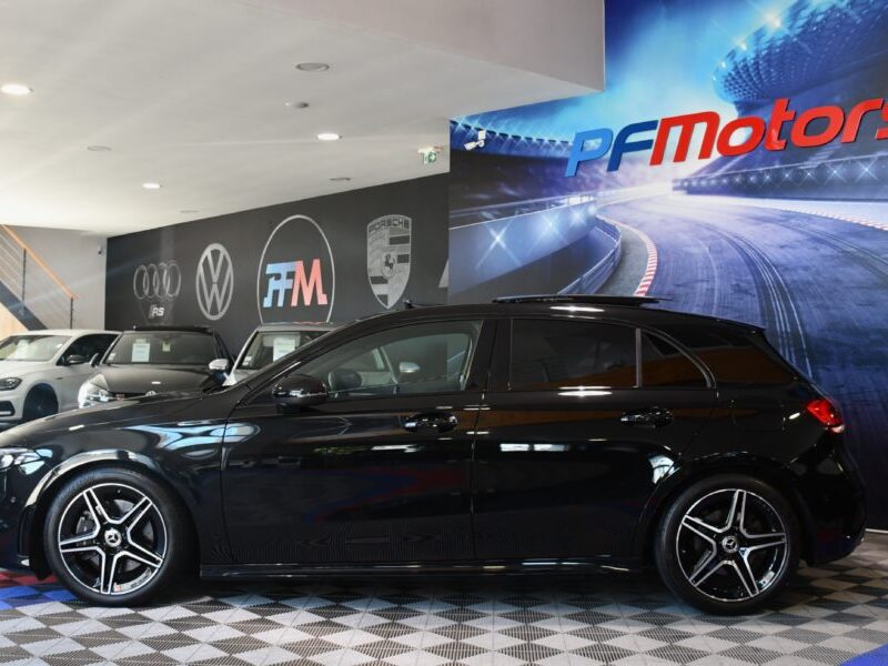 Mercedes Benz Classe A 220 AMG Line BVA GPS Pro TO M-Bux Lumière D’ambiance LED Car Play Caméra Freinage JA 18