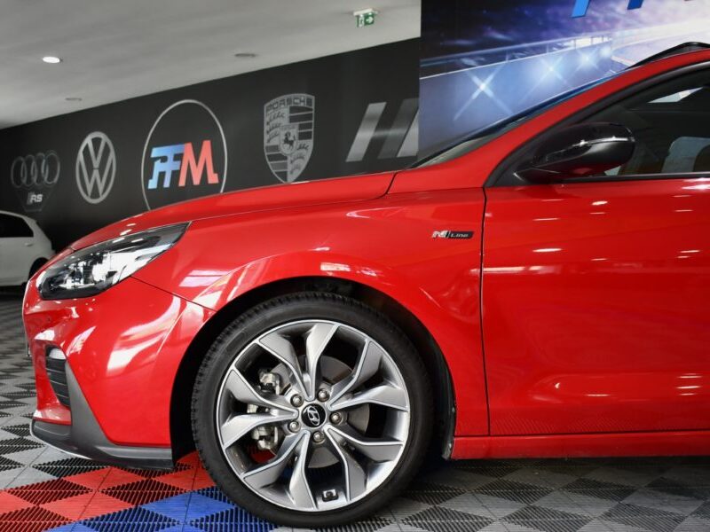 Hyundai I30 N-Line 1.4 TGDI 140 DCT GPS Caméra Régulateur Cuir Alcantara Toit Ouvrant Drive Mode JA 18 Pas De Malus