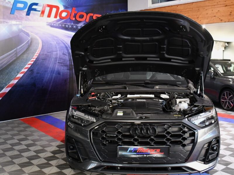 Audi Q5 S-Line 40 TDI 204 Quattro S-Tronic GPS Virtual Attelage Hayon Régulateur Drive Caméra Pré senseCar Play JA 20 Black Panel